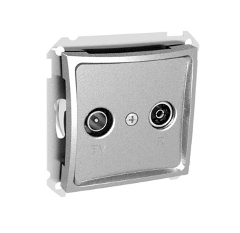 Lexel Дуэт серебро Розетка телевизионная TV-R розетка оконечная 8dB (SE WDE000397) Lexel Дуэт серебро Розетка телевизионная TV-R розетка оконечная 8dB (SE WDE000397)Серебро<br><br><br>Оттенок (цвет): серебристый