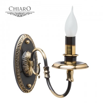 Светильник настенный бра Chiaro 411022301 Паула Светильник настенный бра Chiaro 411022301 ПаулаКлассика<br><br><br>Тип лампы: Накаливания / энергосбережения / светодиодная<br>Тип цоколя: E14<br>Количество ламп: 1<br>Ширина, мм: 100<br>MAX мощность ламп, Вт: 60<br>Длина, мм: 200<br>Высота, мм: 260<br>Цвет арматуры: Золотой