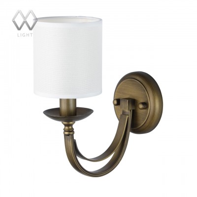 Светильник настенный бра Mw light 444021001 Вирджиния Светильник настенный бра Mw light 444021001 ВирджинияКлассические<br>Описание модели 444021001: Дизайн люстр из коллекции «Вирджиния» напоминает об убранстве викторианских гостиных. Абажур, выполнен из воздушно-белой холщовой ткани, выглядит современно и строго. Металлическое основание благородного матово-бронзового цвета с оливковым оттенком и немногочисленные декоративные элементы, напротив, создают эффект старины.<br><br>S освещ. до, м2: 2<br>Тип лампы: Накаливания / энергосбережения / светодиодная<br>Тип цоколя: E14<br>Количество ламп: 1<br>Ширина, мм: 120<br>Длина, мм: 300<br>Высота, мм: 250