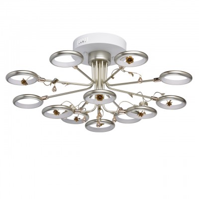 Mw light 459011512 Светильник Mw light 459011512 СветильникПотолочные<br><br><br>Установка на натяжной потолок: Да<br>S освещ. до, м2: 29<br>Тип лампы: LED<br>Тип цоколя: LED<br>MAX мощность ламп, Вт: 72<br>Диаметр, мм мм: 720<br>Высота, мм: 330
