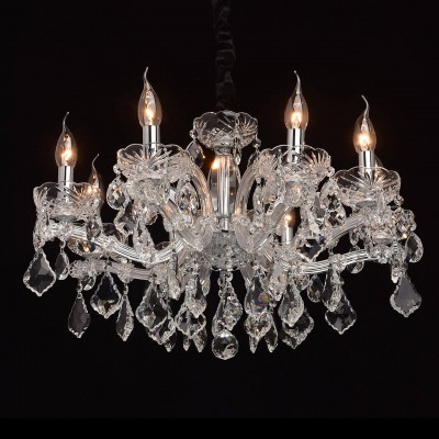 Mw light 479011708 Светильник Mw light 479011708 СветильникПодвесные<br><br><br>Установка на натяжной потолок: Да<br>S освещ. до, м2: 16<br>Тип лампы: Накаливания / энергосбережения / светодиодная<br>Тип цоколя: E14<br>Количество ламп: 8<br>MAX мощность ламп, Вт: 40<br>Диаметр, мм мм: 600<br>Высота, мм: 530 - 980