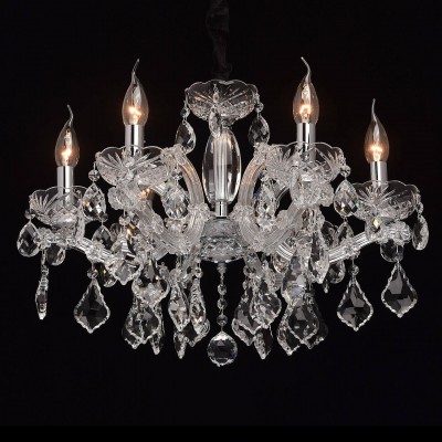 Mw light 479011906 Светильник Mw light 479011906 СветильникПодвесные<br><br><br>Установка на натяжной потолок: Да<br>S освещ. до, м2: 12<br>Тип лампы: Накаливания / энергосбережения / светодиодная<br>Тип цоколя: E14<br>Цвет арматуры: серебристый<br>Количество ламп: 6<br>Диаметр, мм мм: 600<br>Высота, мм: 530 - 980<br>MAX мощность ламп, Вт: 40