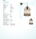 Подвесной светильник Eglo 49217 HARLING