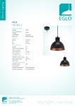 Подвесной светильник Eglo 49238 TRURO 1