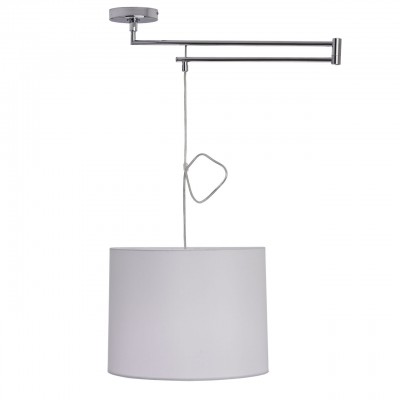 Mw light 493010601 Светильник Mw light 493010601 СветильникПодвесные<br><br><br>S освещ. до, м2: 3<br>Тип лампы: Накаливания / энергосбережения / светодиодная<br>Тип цоколя: E27<br>Количество ламп: 1<br>MAX мощность ламп, Вт: 60<br>Диаметр, мм мм: 540<br>Высота, мм: 220 - 1200<br>Цвет арматуры: серебристый