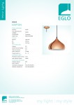 Подвесной светильник Eglo 49449 HAPTON
