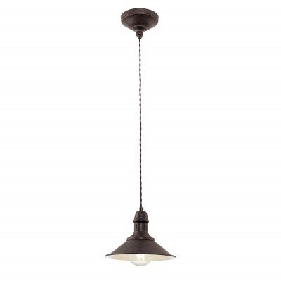 Eglo STOCKBURY 49455 Подвесной светильник Eglo STOCKBURY 49455 Подвесной светильникПодвесные<br>Компания «Светодом» предлагает широкий ассортимент люстр от известных производителей. Представленные в нашем каталоге товары выполнены из современных материалов и обладают отличным качеством. Благодаря широкому ассортименту Вы сможете найти у нас люстру под любой интерьер. Мы предлагаем как классические варианты, так и современные модели, отличающиеся лаконичностью и простотой форм. Стильная люстра Eglo 49455 станет украшением любого дома. Эта модель от известного производителя не оставит равнодушным ценителей красивых и оригинальных предметов интерьера. Люстра Eglo 49455 обеспечит равномерное распределение света по всей комнате. При выборе обратите внимание на характеристики, позволяющие приобрести наиболее подходящую модель. Купить понравившуюся люстру по доступной цене Вы можете в интернет-магазине «Светодом».<br><br>Установка на натяжной потолок: Да<br>S освещ. до, м2: 1<br>Крепление: Планка<br>Тип цоколя: E27<br>Количество ламп: 1<br>MAX мощность ламп, Вт: 60<br>Диаметр, мм мм: 210<br>Размеры основания, мм: 0<br>Высота, мм: 1100<br>Цвет арматуры: коричневый<br>Общая мощность, Вт: 1X60W