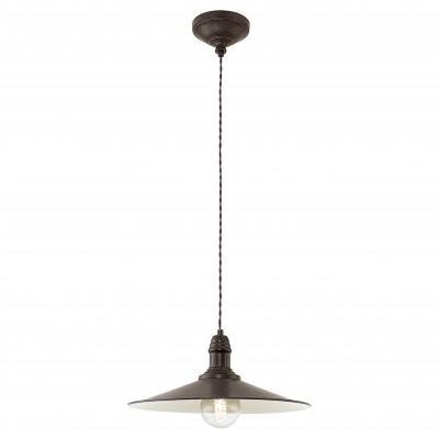 Eglo STOCKBURY 49456 Подвесной светильник Eglo STOCKBURY 49456 Подвесной светильникПодвесные<br>Компания «Светодом» предлагает широкий ассортимент люстр от известных производителей. Представленные в нашем каталоге товары выполнены из современных материалов и обладают отличным качеством. Благодаря широкому ассортименту Вы сможете найти у нас люстру под любой интерьер. Мы предлагаем как классические варианты, так и современные модели, отличающиеся лаконичностью и простотой форм. Стильная люстра Eglo 49456 станет украшением любого дома. Эта модель от известного производителя не оставит равнодушным ценителей красивых и оригинальных предметов интерьера. Люстра Eglo 49456 обеспечит равномерное распределение света по всей комнате. При выборе обратите внимание на характеристики, позволяющие приобрести наиболее подходящую модель. Купить понравившуюся люстру по доступной цене Вы можете в интернет-магазине «Светодом». Мы предлагаем доставку не только по Москве и Екатеринбурге, но и по всей России.<br><br>Установка на натяжной потолок: Да<br>S освещ. до, м2: 1<br>Крепление: Планка<br>Тип цоколя: E27<br>Количество ламп: 1<br>MAX мощность ламп, Вт: 60<br>Диаметр, мм мм: 360<br>Размеры основания, мм: 0<br>Высота, мм: 1100<br>Цвет арматуры: коричневый<br>Общая мощность, Вт: 1X60W