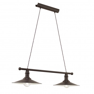 Eglo STOCKBURY 49457 Подвесной светильник Eglo STOCKBURY 49457 Подвесной светильникПодвесные<br>Компания «Светодом» предлагает широкий ассортимент люстр от известных производителей. Представленные в нашем каталоге товары выполнены из современных материалов и обладают отличным качеством. Благодаря широкому ассортименту Вы сможете найти у нас люстру под любой интерьер. Мы предлагаем как классические варианты, так и современные модели, отличающиеся лаконичностью и простотой форм. Стильная люстра Eglo 49457 станет украшением любого дома. Эта модель от известного производителя не оставит равнодушным ценителей красивых и оригинальных предметов интерьера. Люстра Eglo 49457 обеспечит равномерное распределение света по всей комнате. При выборе обратите внимание на характеристики, позволяющие приобрести наиболее подходящую модель. Купить понравившуюся люстру по доступной цене Вы можете в интернет-магазине «Светодом».<br><br>S освещ. до, м2: 2<br>Тип лампы: Накаливания / энергосбережения / светодиодная<br>Тип цоколя: E27<br>Количество ламп: 2<br>Ширина, мм: 300<br>MAX мощность ламп, Вт: 60<br>Размеры основания, мм: 0<br>Длина, мм: 800<br>Высота, мм: 1100<br>Цвет арматуры: коричневый<br>Общая мощность, Вт: 2X60W
