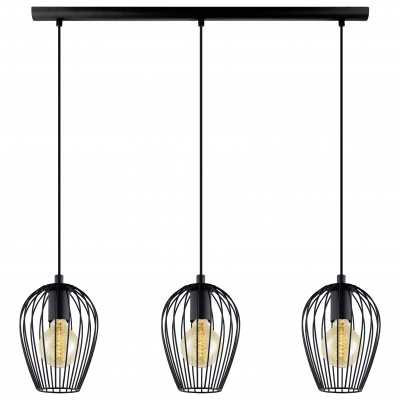 Eglo NEWTOWN 49478 Подвесной светильник Eglo NEWTOWN 49478 Подвесной светильникТройные<br>Подвесной светильник – это универсальный вариант, подходящий для любой комнаты. Сегодня производители предлагают огромный выбор таких моделей по самым разным ценам. В каталоге интернет-магазина «Светодом» мы собрали большое количество интересных и оригинальных светильников по выгодной стоимости. Вы можете приобрести их в Москве, Екатеринбурге и любом другом городе России. Подвесной светильник Eglo 49478 сразу же привлечет внимание Ваших гостей благодаря стильному исполнению. Благородный дизайн позволит использовать эту модель практически в любом интерьере. Она обеспечит достаточно света и при этом легко монтируется. Чтобы купить подвесной светильник Eglo 49478, воспользуйтесь формой на нашем сайте или позвоните менеджерам интернет-магазина.<br><br>S освещ. до, м2: 9<br>Тип цоколя: E27<br>Количество ламп: 3<br>Ширина, мм: 160<br>MAX мощность ламп, Вт: 60<br>Размеры основания, мм: 0<br>Длина, мм: 700<br>Высота, мм: 1100<br>Цвет арматуры: черный<br>Общая мощность, Вт: 3X60W