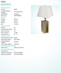 Настольная лампа Eglo 49669 RIBADEO