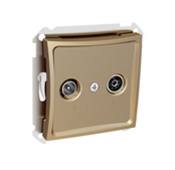 Lexel Дуэт шампань Розетка телевизионная TV-R розетка оконечная 8dB (SE WDE000497) Lexel Дуэт шампань Розетка телевизионная TV-R розетка оконечная 8dB (SE WDE000497)Шампань<br><br><br>Оттенок (цвет): бежевый