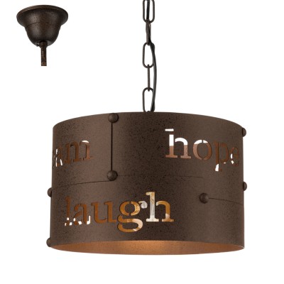 Eglo COLDINGHAM 49734 Подвесной светильник Eglo COLDINGHAM 49734 Подвесной светильникПодвесные<br>Компания «Светодом» предлагает широкий ассортимент люстр от известных производителей. Представленные в нашем каталоге товары выполнены из современных материалов и обладают отличным качеством. Благодаря широкому ассортименту Вы сможете найти у нас люстру под любой интерьер. Мы предлагаем как классические варианты, так и современные модели, отличающиеся лаконичностью и простотой форм. Стильная люстра Eglo 49734 станет украшением любого дома. Эта модель от известного производителя не оставит равнодушным ценителей красивых и оригинальных предметов интерьера. Люстра Eglo 49734 обеспечит равномерное распределение света по всей комнате. При выборе обратите внимание на характеристики, позволяющие приобрести наиболее подходящую модель. Купить понравившуюся люстру по доступной цене Вы можете в интернет-магазине «Светодом». Мы предлагаем доставку не только по Москве и Екатеринбурге, но и по всей России.<br><br>S освещ. до, м2: 3<br>Тип лампы: Накаливания / энергосбережения / светодиодная<br>Тип цоколя: E27<br>Количество ламп: 1<br>MAX мощность ламп, Вт: 60<br>Диаметр, мм мм: 320<br>Высота, мм: 1100