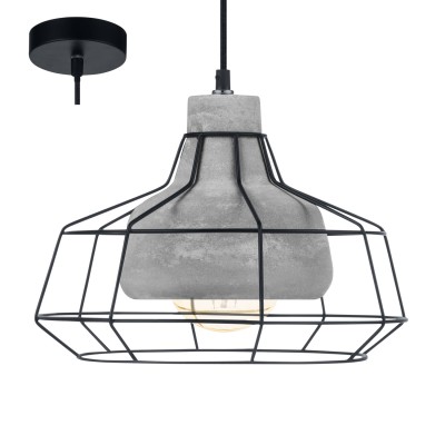 Eglo CONSETT 49781 Подвесной светильник Eglo CONSETT 49781 Подвесной светильникОдиночные<br><br><br>S освещ. до, м2: 3<br>Тип лампы: Накаливания / энергосбережения / светодиодная<br>Тип цоколя: E27<br>Количество ламп: 1<br>MAX мощность ламп, Вт: 60<br>Диаметр, мм мм: 295<br>Высота, мм: 1100