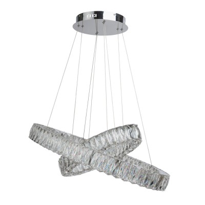 Люстра Chiaro 498011602 Гослар Люстра Chiaro 498011602 ГосларПодвесные<br>Описание модели 498011602: Необычный светильник из коллекции «Гослар» поражает воображение своим ослепительным блеском. Основание сделано из металла в цвет хрома и декорировано замысловатой комбинацией из высококачественного хрусталя. Яркое сияние хрустальных кристаллов создает загадочную игру света. Блестящая люстра для любителей роскоши и ценителей гламура. Люстра «Гослар» обладает высокими параметрами освещенности – порядка 20 кв.м.<br><br>Установка на натяжной потолок: Да<br>S освещ. до, м2: 20<br>Крепление: Планка<br>Тип лампы: LED - светодиодная<br>Тип цоколя: LED<br>Количество ламп: 48<br>Ширина, мм: 500<br>MAX мощность ламп, Вт: 0,5<br>Длина цепи/провода, мм: 1300<br>Длина, мм: 800<br>Высота, мм: 1550<br>Цвет арматуры: серебристый