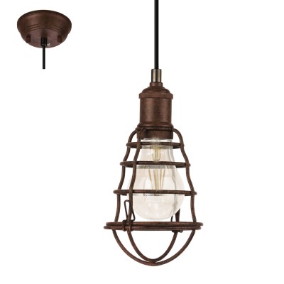 Eglo PORT SETON 49809 Подвесной светильник Eglo PORT SETON 49809 Подвесной светильникОдиночные<br><br><br>Тип лампы: Накаливания / энергосбережения / светодиодная<br>Тип цоколя: E27<br>Количество ламп: 1<br>MAX мощность ламп, Вт: 60<br>Диаметр, мм мм: 130<br>Высота, мм: 1100