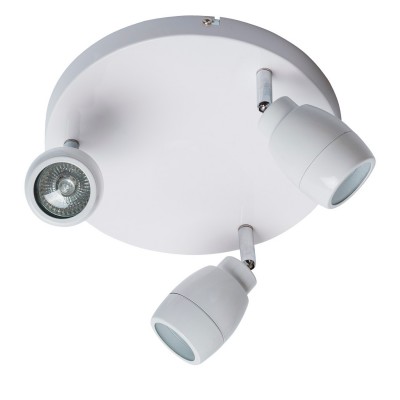 Светильник поворотный спот Mw light 509023503 Аква Светильник поворотный спот Mw light 509023503 АкваТройные<br>Описание модели 509023503: Особам, идущим в ногу со временем и отдающим предпочтение современным, функциональным светильникам, споты из коллекции «Аква», несомненно, придутся по душе. Металлическое основание окрашено в белый цвет. Привлекают высокие параметры освещенности модели, которые достигаются благодаря галогеновым лампам, идущим в комплекте. Минималистичный, строгий дизайн, классический цвет светильника позволяют ему хорошо смотреться в любом интерьере, обставленном в соответствии с веяниями современной моды. Группа таких светильников будет идеальна для создания зональной подсветки. Площадь освещения порядка 7 кв.м.<br><br>S освещ. до, м2: 7<br>Рекомендуемые колбы ламп: полусферическа с рефлектором<br>Цветовая t, К: 2800-3200 K<br>Тип лампы: галогеновая, светодиодная<br>Тип цоколя: GU10<br>Количество ламп: 3<br>Ширина, мм: 350<br>MAX мощность ламп, Вт: 28<br>Длина, мм: 350<br>Высота, мм: 160<br>Поверхность арматуры: матовый<br>Цвет арматуры: белый<br>Общая мощность, Вт: 84