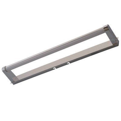 Светильник влагозащищенный Mw light 509023801 Аква Светильник влагозащищенный Mw light 509023801 АкваДля ванной<br>Описание модели 509023801: Для тех, кто не любит лишних деталей в интерьере и предпочитает обстановку в стиле минимализм, идеально подойдёт светильник из коллекции «Аква». Он будет удачно смотреться как в ванной, так и в кухонной либо жилой комнате. Основание светильника сделано из нержавеющей стали, а плафоны – из белого матового акрила. Верхняя часть плафона покрыта пластиной из алюминия, благодаря которой свет направляется вниз и мягко рассеивается, создавая уютную и теплую атмосферу. Рекомендуемая площадь освещения порядка 6 кв.м.<br><br>S освещ. до, м2: 4<br>Тип лампы: люминесцентная T5<br>Количество ламп: 1<br>Ширина, мм: 610<br>MAX мощность ламп, Вт: 120<br>Длина, мм: 40<br>Высота, мм: 110<br>Поверхность арматуры: глянцевый<br>Цвет арматуры: серебристый<br>Общая мощность, Вт: 120