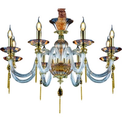 Светильник Divinare 5126/07 LM-8 Светильник Divinare 5126/07 LM-8Подвесные<br>Компания «Светодом» предлагает широкий ассортимент люстр от известных производителей. Представленные в нашем каталоге товары выполнены из современных материалов и обладают отличным качеством. Благодаря широкому ассортименту Вы сможете найти у нас люстру под любой интерьер. Мы предлагаем как классические варианты, так и современные модели, отличающиеся лаконичностью и простотой форм. Стильная люстра Divinare 5126/07 LM-8 станет украшением любого дома. Эта модель от известного производителя не оставит равнодушным ценителей красивых и оригинальных предметов интерьера. Люстра Divinare 5126/07 LM-8 обеспечит равномерное распределение света по всей комнате. При выборе обратите внимание на характеристики, позволяющие приобрести наиболее подходящую модель. Купить понравившуюся люстру по доступной цене Вы можете в интернет-магазине «Светодом».<br><br>S освещ. до, м2: 16<br>Крепление: крюк<br>Тип цоколя: E14<br>Количество ламп: 8<br>Ширина, мм: 770<br>MAX мощность ламп, Вт: 40<br>Диаметр, мм мм: 770<br>Размеры основания, мм: 120<br>Длина цепи/провода, мм: 1080<br>Высота, мм: 570<br>Цвет арматуры: золотой, янтарный