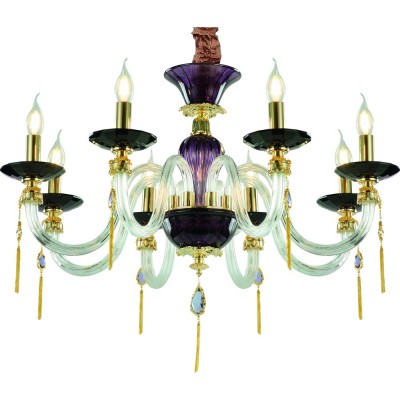 Светильник Divinare 5126/12 LM-8 Светильник Divinare 5126/12 LM-8Подвесные<br>Компания «Светодом» предлагает широкий ассортимент люстр от известных производителей. Представленные в нашем каталоге товары выполнены из современных материалов и обладают отличным качеством. Благодаря широкому ассортименту Вы сможете найти у нас люстру под любой интерьер. Мы предлагаем как классические варианты, так и современные модели, отличающиеся лаконичностью и простотой форм. Стильная люстра Divinare 5126/12 LM-8 станет украшением любого дома. Эта модель от известного производителя не оставит равнодушным ценителей красивых и оригинальных предметов интерьера. Люстра Divinare 5126/12 LM-8 обеспечит равномерное распределение света по всей комнате. При выборе обратите внимание на характеристики, позволяющие приобрести наиболее подходящую модель. Купить понравившуюся люстру по доступной цене Вы можете в интернет-магазине «Светодом».<br><br>Установка на натяжной потолок: Да<br>S освещ. до, м2: 16<br>Крепление: крюк<br>Тип цоколя: E14<br>Количество ламп: 8<br>Ширина, мм: 770<br>MAX мощность ламп, Вт: 40<br>Диаметр, мм мм: 770<br>Размеры основания, мм: 120<br>Длина цепи/провода, мм: 1080<br>Высота, мм: 570<br>Цвет арматуры: золотой, фиолетовый