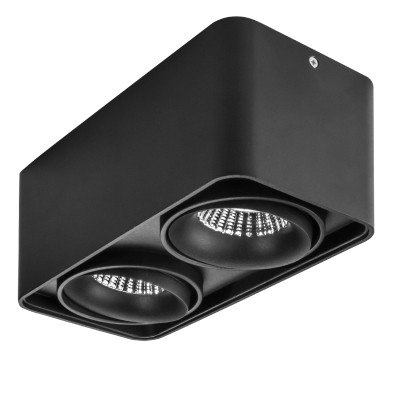 Lightstar MONOCCO 52127 Светильник Lightstar MONOCCO 52127 СветильникКарданные<br><br><br>Тип лампы: LED<br>Тип цоколя: LED<br>Количество ламп: 2<br>Ширина, мм: 100<br>MAX мощность ламп, Вт: 10<br>Длина, мм: 195<br>Высота, мм: 90<br>Цвет арматуры: черный