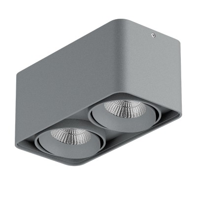 Lightstar MONOCCO 52129 Светильник Lightstar MONOCCO 52129 СветильникКарданные<br><br><br>Тип лампы: LED<br>Тип цоколя: LED<br>Количество ламп: 2<br>Ширина, мм: 100<br>MAX мощность ламп, Вт: 10<br>Длина, мм: 195<br>Высота, мм: 90<br>Цвет арматуры: серый
