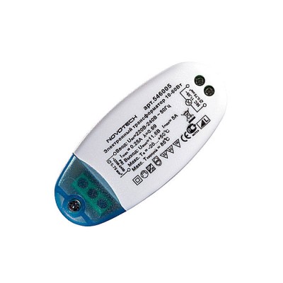 Novotech 546005 Трансформатор Novotech 546005 ТрансформаторТрансформаторы 220/12<br><br><br>MAX мощность ламп, Вт: 10-60W
