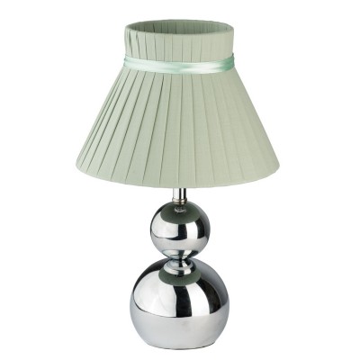 Настольная лампа Mw light 610030301 Тина Настольная лампа Mw light 610030301 ТинаХай тек<br>Описание модели 610030301: Оригинально выполнено основание в настольной лампе из коллекции Тина. Оно изготовлено из металла цвета хрома. Цветной абажур из текстиля ровно собран в аккуратные складки и подвязан лентой в тон к ткани. Настольная лампа из коллекции Тина создана для придания уюта и гармоничной обстановки в доме.<br><br>S освещ. до, м2: 2<br>Тип лампы: накаливания / энергосбережения / LED-светодиодная<br>Тип цоколя: E14<br>Количество ламп: 1<br>MAX мощность ламп, Вт: 40<br>Диаметр, мм мм: 200<br>Высота, мм: 300<br>Поверхность арматуры: глянцевый<br>Цвет арматуры: серебристый<br>Общая мощность, Вт: 40