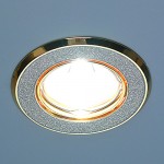 Встраиваемый точечный светильник 611 MR16 SL/GD серебряный блеск/золото Elektrostandard