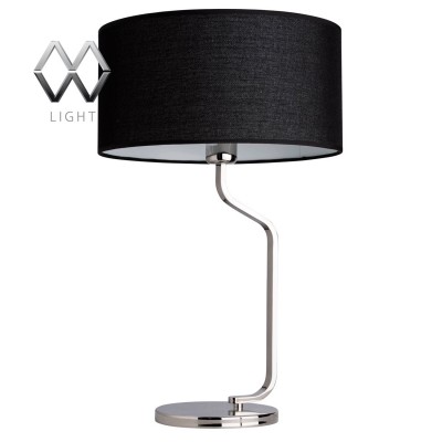 Настольная лампа Mw light 628030201 Шаратон Настольная лампа Mw light 628030201 ШаратонСовременные<br>Описание модели 628030201: Строгий лаконичный дизайн и классическая цветовая гамма выгодно отличают светильник из коллекции «Шаратон». Он представляет собой сочетание благородной классики и современного стиля. Основание из нержавеющей стали цвета хрома создает элегантный дуэт с текстильным абажуром из чёрного льна. Светильник прекрасно впишется в совреемнный интерьер гостиной, спальной комнаты, холла, а также может украсить интерьер кафе, ресторана, гостиницы. Рекомендуемая площадь освещения порядка 3 кв.м.<br><br>S освещ. до, м2: 3<br>Тип лампы: накаливания / энергосбережения / LED-светодиодная<br>Тип цоколя: E27<br>Диаметр, мм мм: 360<br>Высота, мм: 580<br>MAX мощность ламп, Вт: 60<br>Общая мощность, Вт: 60