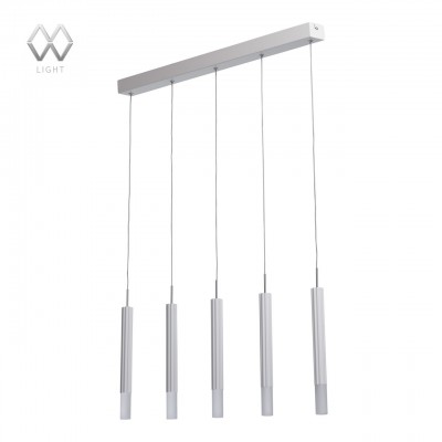 Люстра Mw light 631012505 Ракурс Люстра Mw light 631012505 РакурсДлинные 4+<br>Описание модели 631012505: Подвесы из коллекции «Ракурс» удачно дополнят интерьер, не перегружая его излишними деталями. Потолочная часть светильника выполнена из нержавеющей стали. От основания тонкие нити спускаются к декоративным плафонам, выполненным в виде небольших рельефных цилиндров двух оттенков – белого цвета и цвета хрома. Источники света – светодиоды – декорированы вставками из матового акрила. Высоту подвесов можно легко регулировать, выбирая наиболее подходящий для помещения и случая вариант. Минимум деталей, простота форм и спокойная цветовая гамма – главные достоинства подвесов «Ракурс».<br><br>S освещ. до, м2: 9<br>Крепление: Планка<br>Ширина, мм: 60<br>Длина цепи/провода, мм: 1050<br>Длина, мм: 750<br>Высота, мм: 1500
