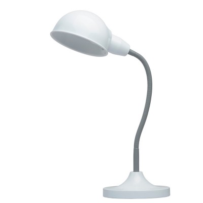 Настольная лампа Mw light 631031001 Ракурс Настольная лампа Mw light 631031001 РакурсОфисные<br>Описание модели 631031001: Создать нужную атмосферу на рабочем столе или внести яркий акцент в детскую комнату помогут настольные лампы из коллекции Ракурс, выполненные в разнообразных оттенках на любой вкус. Утяжеленное основание лампы и плафон строгой, округлой формы придают ей классическую солидность и надежность. Эластичная трубка, соединяющая плафон с основанием, защищена в зависимости от модели: у цветных светильников – пластиком нейтрального серого цвета, у светильников металлических оттенков гибкая часть в цвет плафона и основания. Плавные, мягко изогнутые линии лампы привнесут в интерьер спокойствие и уют, а ведь именно в этом и состоит одна из главных функций настольных светильников. Солидная классика – вот то определяющее словосочетание, которое как нельзя лучше характеризует лампы из коллекции Ракурс. Их площадь освещения порядка 2 кв.м.<br><br>S освещ. до, м2: 2<br>Тип лампы: накаливания / энергосберегающая / светодиодная<br>Тип цоколя: E27<br>Количество ламп: 1<br>Ширина, мм: 300<br>MAX мощность ламп, Вт: 40<br>Длина, мм: 350<br>Высота, мм: 450<br>Поверхность арматуры: матовый<br>Цвет арматуры: серый<br>Общая мощность, Вт: 40