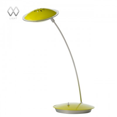 Настольная лампа Mw light 632033101 Гэлэкси Настольная лампа Mw light 632033101 ГэлэксиХай тек<br>Описание модели 632033101: Простой лаконичный дизайн – не единственное достоинство настольных ламп из коллекции «Гэлэкси». Этот современный светильник выполнен в разнообразных цветовых вариациях: белый, фиолетовый, салатовый, красный, цвет сатинового никеля – что позволяет подобрать оттенок под любой интерьер. Минимализм, функциональность и яркие сочетания – все это в настольных лампах из коллекции «Гэлэкси».<br><br>S освещ. до, м2: 1<br>Тип лампы: LED<br>Тип цоколя: LED<br>Количество ламп: 1<br>Ширина, мм: 160<br>MAX мощность ламп, Вт: 5<br>Длина, мм: 380<br>Высота, мм: 380<br>Цвет арматуры: серебристый