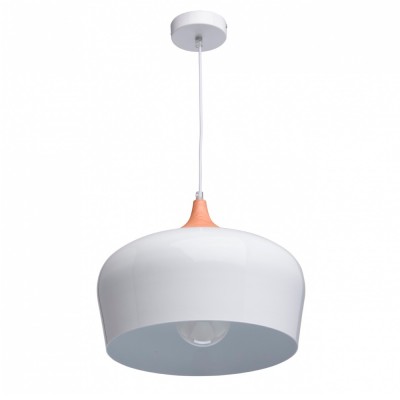 Люстра Mw light 636010801 Раунд Люстра Mw light 636010801 РаундОдиночные<br>Описание модели 636010801: Люстра из коллекции «Раунд» отлично украсит современный интерьер городского жителя. Потолочная чаша и широкий плафон интересной формы выполнены из металла глянцевого белого цвета. Внутренняя часть плафона также окрашена в белый цвет, а верхняя часть декорирована вставкой из натурального дерева гевеи и является настоящей изюминкой светильника. Подвес легко регулируется, а значит можно подобрать необходимую высоту люстры и яркость освещения.<br><br>S освещ. до, м2: 3<br>Крепление: Планка<br>Тип лампы: накаливания / энергосбережения / LED-светодиодная<br>Тип цоколя: E27<br>Количество ламп: 1<br>MAX мощность ламп, Вт: 60<br>Диаметр, мм мм: 350<br>Длина цепи/провода, мм: 1550<br>Высота, мм: 1900<br>Цвет арматуры: белый