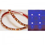 Светодиодная лента Smd 3528, 60 Led/м, 6.24W/м, 12V, IP65 герметичная, свет синий