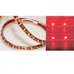 Светодиодная лента Smd 3528, 60 Led/м, 6.24W/м, 12V, IP65 герметичная, свет красный