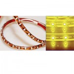 Светодиодная лента Smd 3528, 60 Led/м, 6.24W/м, 12V, IP65 герметичная, свет желтый