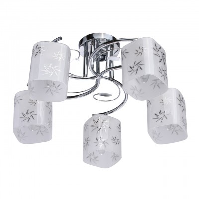Светильник De Markt 673012705 Светильник De Markt 673012705Потолочные<br>Компания «Светодом» предлагает широкий ассортимент люстр от известных производителей. Представленные в нашем каталоге товары выполнены из современных материалов и обладают отличным качеством. Благодаря широкому ассортименту Вы сможете найти у нас люстру под любой интерьер. Мы предлагаем как классические варианты, так и современные модели, отличающиеся лаконичностью и простотой форм. Стильная люстра De Markt 673012705 станет украшением любого дома. Эта модель от известного производителя не оставит равнодушным ценителей красивых и оригинальных предметов интерьера. Люстра De Markt 673012705 обеспечит равномерное распределение света по всей комнате. При выборе обратите внимание на характеристики, позволяющие приобрести наиболее подходящую модель. Купить понравившуюся люстру по доступной цене Вы можете в интернет-магазине «Светодом».<br><br>Установка на натяжной потолок: Да<br>S освещ. до, м2: 15<br>Тип лампы: накаливания / энергосбережения / LED-светодиодная<br>Тип цоколя: E27<br>Количество ламп: 5<br>MAX мощность ламп, Вт: 60<br>Диаметр, мм мм: 500<br>Высота, мм: 270