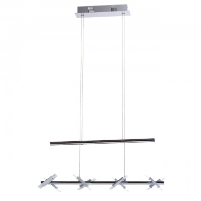 Люстра Mw light 675010108 Ральф Люстра Mw light 675010108 РальфПодвесные<br>Описание модели 675010108: Потолочный светильник из коллекции «Ральф» - идеальное решение для стильного современного интерьера. Он выполнен в гармоничной цветовой гамме – хромированное металлическое основание и плоские плафоны из белого матового акрила. Источники света – светодиоды, обеспечивают мягкое распределение светового потока. Владелец светильника может проявить фантазию и по своему усмотрению менять расположение и направление деталей, трансформировать составные части светильника.<br><br>Установка на натяжной потолок: Да<br>S освещ. до, м2: 11<br>Крепление: Планка<br>Тип товара: Люстра<br>Цветовая t, К: 3000<br>Тип лампы: LED<br>Тип цоколя: LED<br>Количество ламп: 8<br>Ширина, мм: 240<br>Длина, мм: 720<br>Высота, мм: 1860<br>Цвет арматуры: серебристый