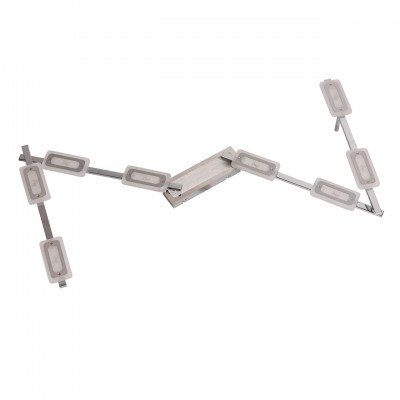 Люстра потолочная Mw light 675010508 Ральф Люстра потолочная Mw light 675010508 РальфПотолочные<br>Описание модели 675010508: Потолочный светильник из коллекции «Ральф» - идеальное решение для стильного современного интерьера. Он выполнен в гармоничной цветовой гамме – хромированное металлическое основание и плоские плафоны из белого матового акрила. Источники света – светодиоды, обеспечивают мягкое распределение светового потока. Владелец светильника может проявить фантазию и по своему усмотрению менять расположение и направление деталей, трансформировать составные части светильника. Люстра идеальна для стандартных потолков. Рекомендуемая площадь освещения порядка 17 кв.м.<br><br>Установка на натяжной потолок: Да<br>S освещ. до, м2: 17<br>Крепление: Планка<br>Цветовая t, К: 3000<br>Тип лампы: LED<br>Тип цоколя: LED<br>Количество ламп: 8<br>Ширина, мм: 80<br>MAX мощность ламп, Вт: 5<br>Длина, мм: 2050<br>Высота, мм: 100<br>Цвет арматуры: серебристый<br>Общая мощность, Вт: 40