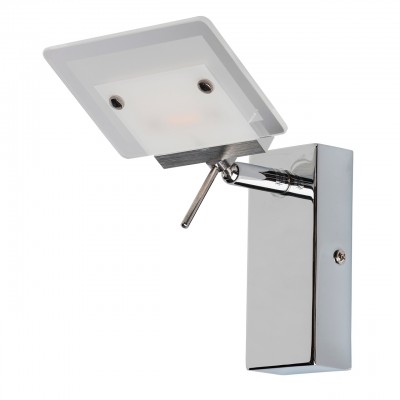 Светильник настенный бра Mw light 675020201 Ральф Светильник настенный бра Mw light 675020201 РальфХай-тек<br>Описание модели 675020201: Для тех, кто предпочитает современный минималистический дизайн, не лишенный оригинальности, создана коллекция светильников «Ральф». Металлическое хромированное основание дополнено уникальными плоскими плафонами прямоугольной формы, со скругленными углами. Они выполнены из алюминия и частично матированного прозрачного стекла. Помимо этого, плафоны оснащены системой спотов – вращая их в разные стороны, можно менять направление светового потока. Такие светильники идеальны для зонального освещения.<br><br>S освещ. до, м2: 2<br>Цветовая t, К: 3000<br>Тип лампы: LED<br>Тип цоколя: LED<br>Ширина, мм: 120<br>Длина, мм: 205<br>Высота, мм: 180<br>Цвет арматуры: серебристый