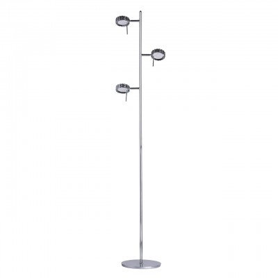 Торшер Mw-light 675041903 Торшер Mw-light 675041903Хай-тек<br>675041903 - это Строгий минималистичный дизайн торшера из коллекции «Ральф» идеально дополнит современную обстановку. Хромированное металлическое основание гармонично сочетается с небольшими рельефными плафонами из металла в цвет основания. Они оснащены вставками-рассеивателями, а в качестве источников света выступают светодиоды. Простота, стиль и отсутствие лишних деталей – главные достоинства светильника.<br><br>S освещ. до, м2: 5,58<br>Тип лампы: LED - светодиодная<br>Тип цоколя: LED<br>Количество ламп: 3<br>Диаметр, мм мм: 320<br>Высота, мм: 1530<br>MAX мощность ламп, Вт: 5