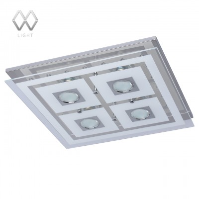 Люстра Mw light 678011504 Граффити Люстра Mw light 678011504 ГраффитиПотолочные<br>Описание модели 678011504: Светодиодный потолочный светильник «Граффити» с впечатляющим функционалом освежит пространство гостиной, спальни, кухни или холла в современном дизайне интерьера. Стальная зеркальная панель, декорированная пластиной из стекла с геометрическим паттерном, несет встроенные основные светодиодные лампы и дополнительные акцентные светодиоды RGB, которые создают невероятно красивое освещение и позволяют выбрать разнообразные световые и цветовые режимы, в зависимости от настроения и ситуации. «Граффити» обладает высокими параметрами освещенности и подходит для стандартных потолков.<br><br>Установка на натяжной потолок: Да<br>S освещ. до, м2: 5<br>Крепление: Планка<br>Тип лампы: LED<br>Тип цоколя: LED<br>Количество ламп: 9<br>Ширина, мм: 400<br>MAX мощность ламп, Вт: 5<br>Длина, мм: 400<br>Высота, мм: 70<br>Цвет арматуры: серебристый