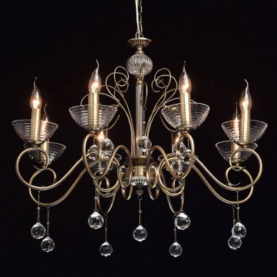 Mw light 683010508 Светильник Mw light 683010508 СветильникПодвесные<br><br><br>S освещ. до, м2: 16<br>Тип лампы: Накаливания / энергосбережения / светодиодная<br>Тип цоколя: E14<br>Количество ламп: 8<br>MAX мощность ламп, Вт: 40<br>Диаметр, мм мм: 760<br>Высота, мм: 770 - 1000