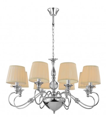 Светильник Mw-light 692010808 Светильник Mw-light 692010808Подвесные<br><br><br>Тип лампы: Накаливания / энергосбережения / светодиодная<br>Тип цоколя: E14<br>Цвет арматуры: серебристый<br>Количество ламп: 8<br>Диаметр, мм мм: 840<br>Высота, мм: 1350<br>MAX мощность ламп, Вт: 40