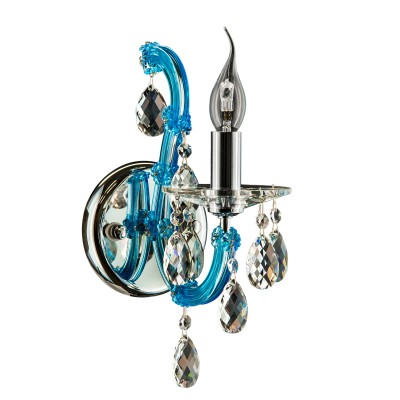 Lightstar CHAMPA 698615 Светильник бра Lightstar CHAMPA 698615 Светильник браХрустальные<br><br><br>Тип лампы: Накаливания / энергосбережения / светодиодная<br>Тип цоколя: E14<br>Количество ламп: 1<br>MAX мощность ламп, Вт: 60<br>Расстояние от стены, мм: 240<br>Высота, мм: 245
