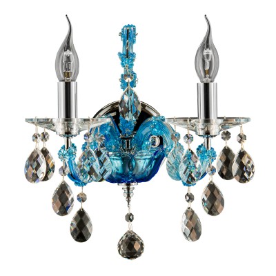 Lightstar CHAMPA 698625 Светильник бра Lightstar CHAMPA 698625 Светильник браХрустальные<br><br><br>Тип лампы: Накаливания / энергосбережения / светодиодная<br>Тип цоколя: E14<br>Количество ламп: 2<br>MAX мощность ламп, Вт: 60<br>Расстояние от стены, мм: 130<br>Высота, мм: 260
