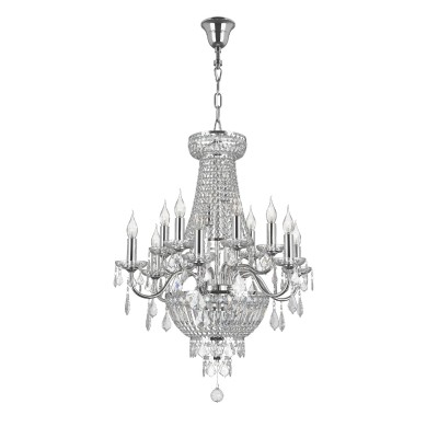 Люстра Lightstar 700164 CLASSIC Люстра Lightstar 700164 CLASSICПодвесные<br><br><br>S освещ. до, м2: 32<br>Тип лампы: Накаливания / энергосбережения / светодиодная<br>Тип цоколя: E14<br>Цвет арматуры: серебристый<br>Количество ламп: 16<br>Диаметр, мм мм: 650<br>Высота, мм: 1100 - 2100<br>MAX мощность ламп, Вт: 40
