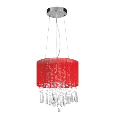 Люстра Colosseo 70110/3 Floriana красный Люстра Colosseo 70110/3 Floriana красныйПодвесные<br>Небольшая люстра произведенная в Италии со стильным, ярким и запоминающимся дизайном. Каркас выполнен из хромированного металла, что придает люстре надежности и долговечности. Яркий красный абажур пробуждает романтические чувства и воспоминания настраивая на возвышенный лад. Хрустальные подвески преломляя свет и блестя словно жемчужное ожерелье наполнят комнату нежными, чуть заметными бликами и придадут ей радостное и игривое настроение.<br><br>Установка на натяжной потолок: Да<br>S освещ. до, м2: 12<br>Крепление: Планка<br>Тип лампы: накаливания / энергосбережения / LED-светодиодная<br>Тип цоколя: E14<br>Количество ламп: 3<br>MAX мощность ламп, Вт: 60<br>Диаметр, мм мм: 310<br>Высота, мм: 500 - 900<br>Цвет арматуры: серебристый