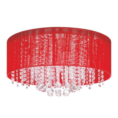Люстра Colosseo 70110/6C Floriana красный Люстра Colosseo 70110/6C Floriana красныйПотолочные<br>Стильная и запоминающаяся люстра из Италии. Выделяется и приковывает к себе внимание благодаря яркому абажуру из красной ткани натянутой на хромированный каркас. Яркий насыщенный и возбуждающий возвышенную страсть красный цвет пробуждает сильные эмоции. Искристые подвески из хрусталя своим бриллиантовым блеском не дают преобладать лишь одному чувству страсти, создавая чуть видимые блики на стенах, они помогают почувствовать себя в самой богатейшей и романтической спальне мира.<br><br>Установка на натяжной потолок: Да<br>S освещ. до, м2: 24<br>Крепление: планка<br>Тип лампы: накаливания / энергосбережения / LED-светодиодная<br>Тип цоколя: E14<br>Количество ламп: 6<br>MAX мощность ламп, Вт: 60<br>Диаметр, мм мм: 510<br>Высота, мм: 260<br>Цвет арматуры: серебристый